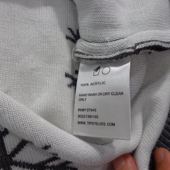 Tipsy Elves Women’s Sequined Snow Day Sweater Ugly Christmas Gray Snowman Size M - Picture 6 of 6